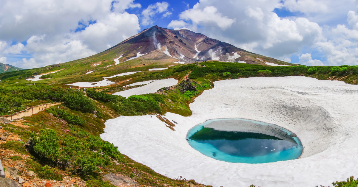 Furano Mountain and Pond